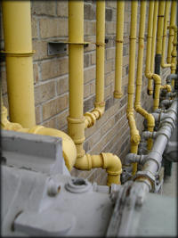 gas pipes
